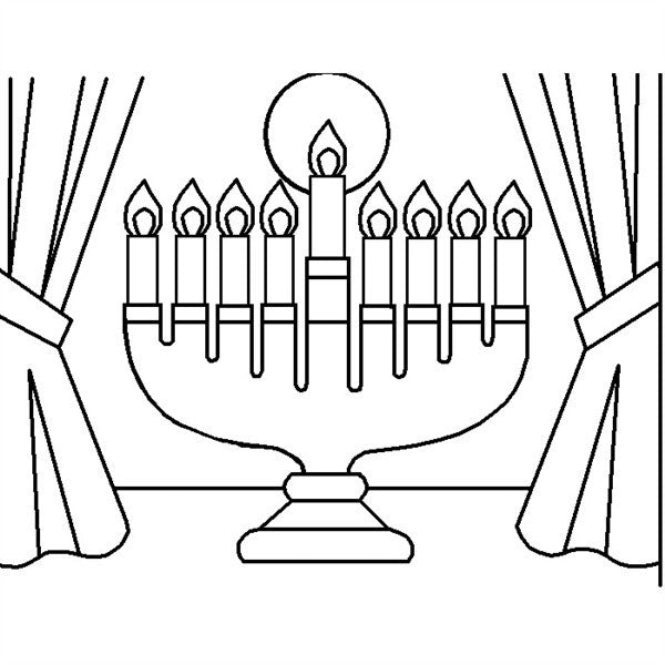 Menorah Sand Art