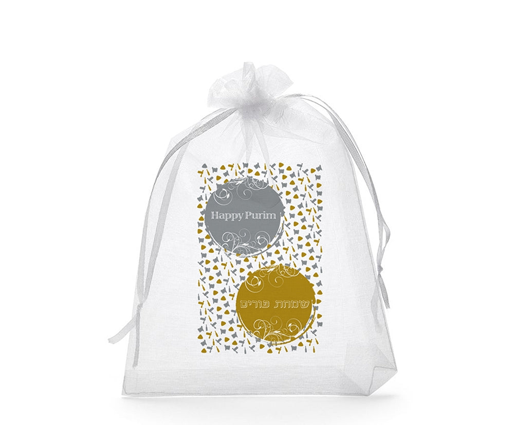 Purim Organza Bags 6PK