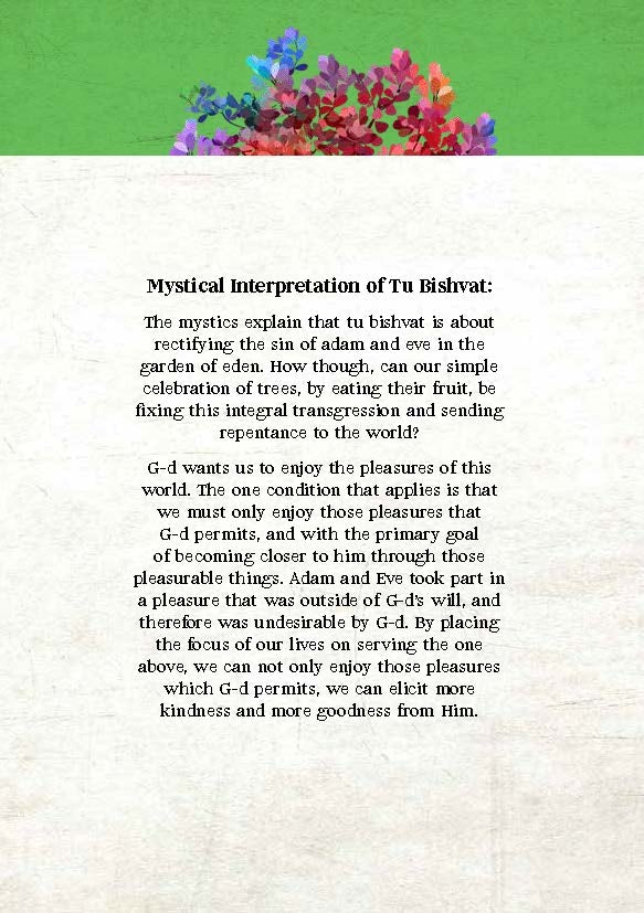 Tu B'Shevat Inspirational & Informational Cards