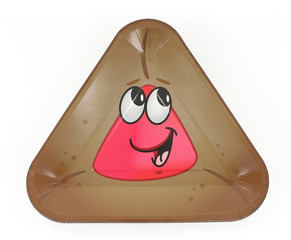 Purim Plates/Napkins - Hamantash - Red