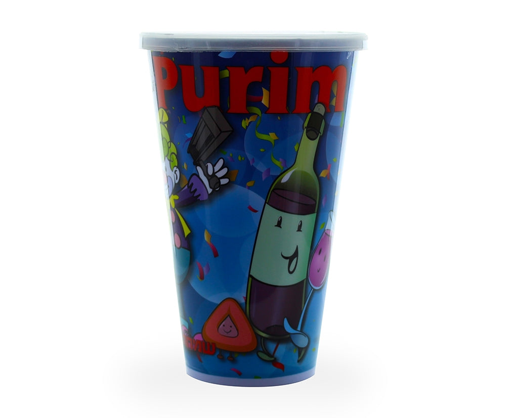 Purim Cup - Hard Plastic - 12 pk