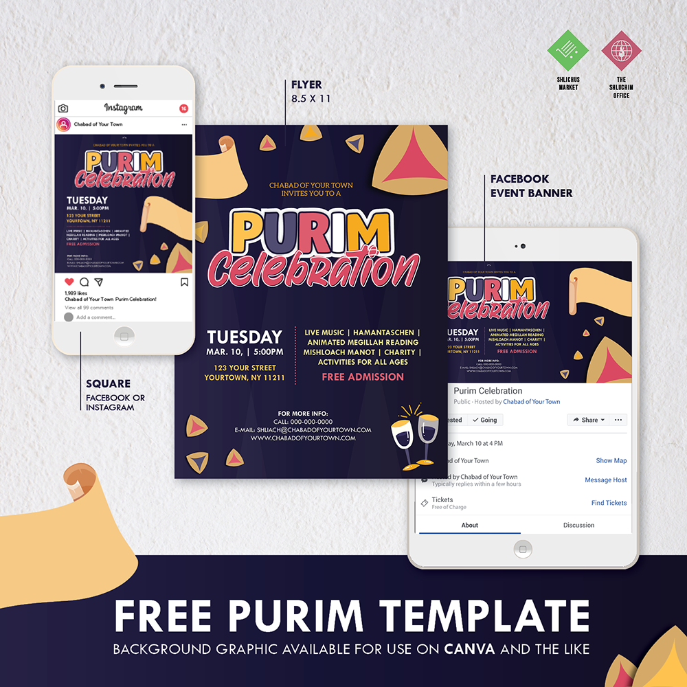 Purim #4 - Package - Customizable PDFs