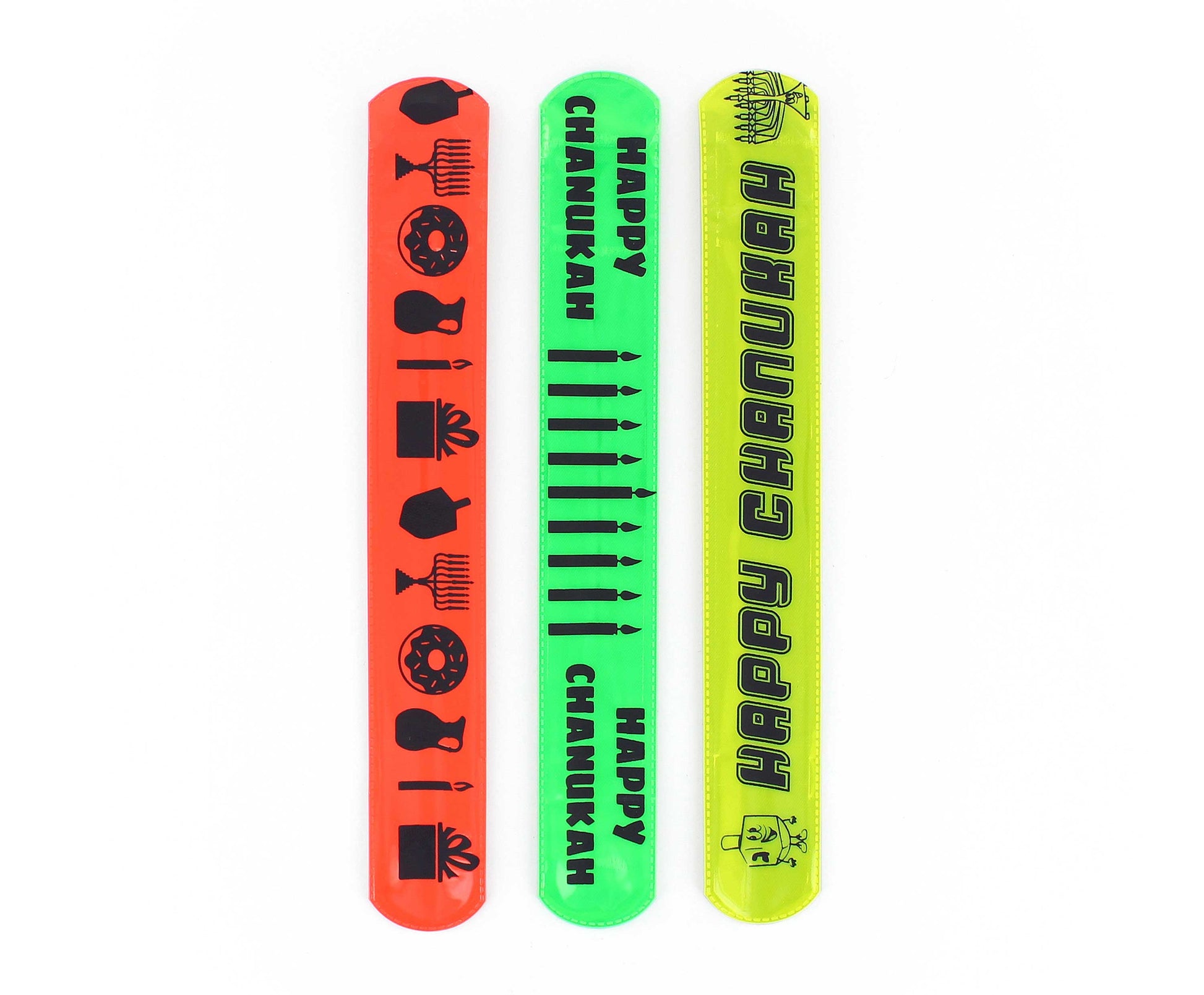 Chanukah Slap Bands - 3PK