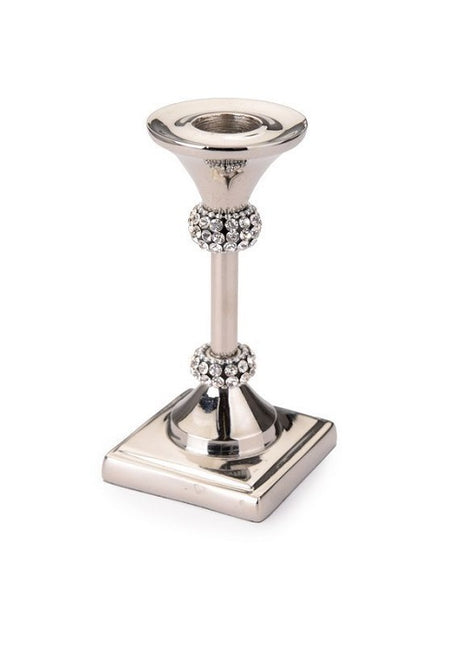 Stainless Steel Candle Holder with Stones