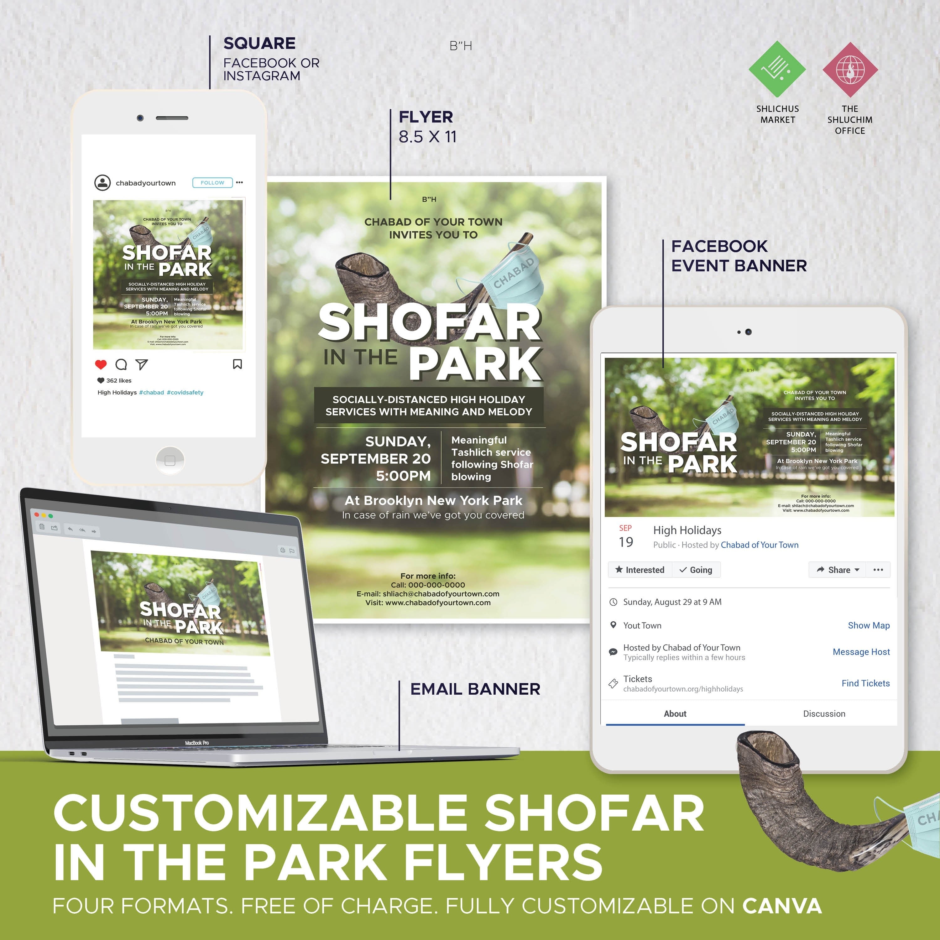 High holidays - Shofar In The Park #1 - Package