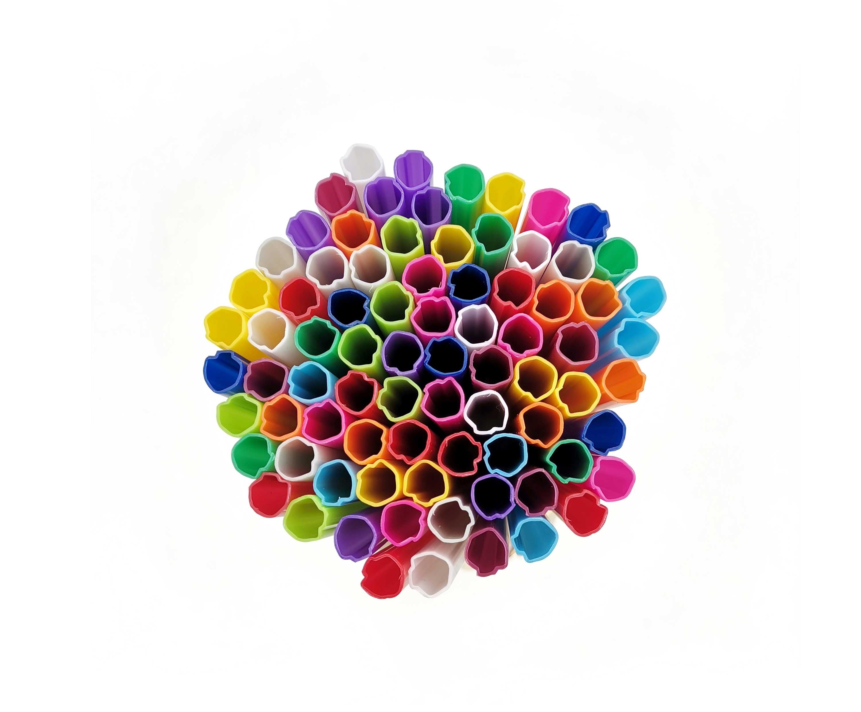Dreidel Shaped Straws - 12PK