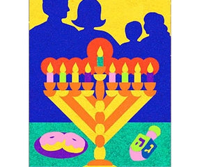 Chanukah celebration Sand Art