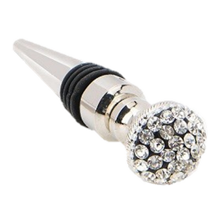 Stainless Steel Bottle Stopper with Diamonds